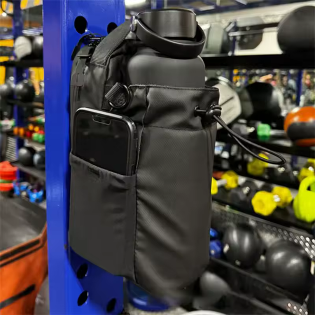 Magnetic Gym Bag for Water Bottle & Personal Essentials